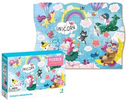 DODO Toys - Unicorn Puzzel 3+ - 30 stukjes - 20x27 cm - Unicorn Speelgoed 3+ - Eenhoorn Kinderpuzzel 3 jaar