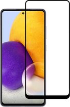 Smartphonica Samsung Galaxy A72 full cover tempered glass screenprotector van gehard glas met afgeronde hoeken geschikt voor Samsung Galaxy A72