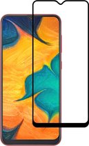 Smartphonica Samsung Galaxy A30 full cover tempered glass screenprotector van gehard glas met afgeronde hoeken geschikt voor Samsung Galaxy A30