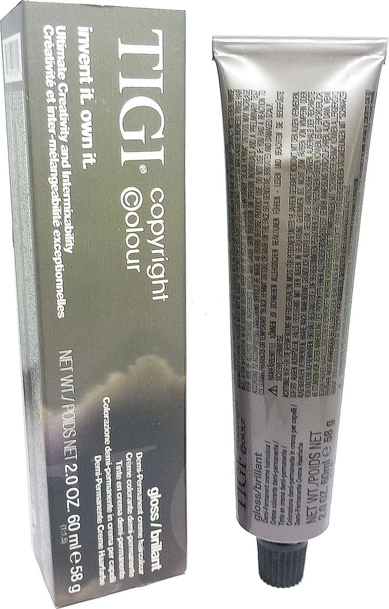 TIGI Copyright Color Gloss Demi Permanent Creme Haarkleurtint 60ml - 07/4 medium blonde copper / mittelblond kupfer