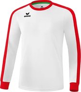 Erima Retro Star Voetbalshirt Lange Mouw Heren - Wit / Rood | Maat: XXL