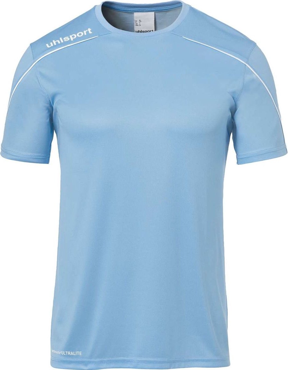 Uhlsport Stream 22 Shirt Korte Mouw Kinderen - Hemelsblauw / Wit | Maat: 164