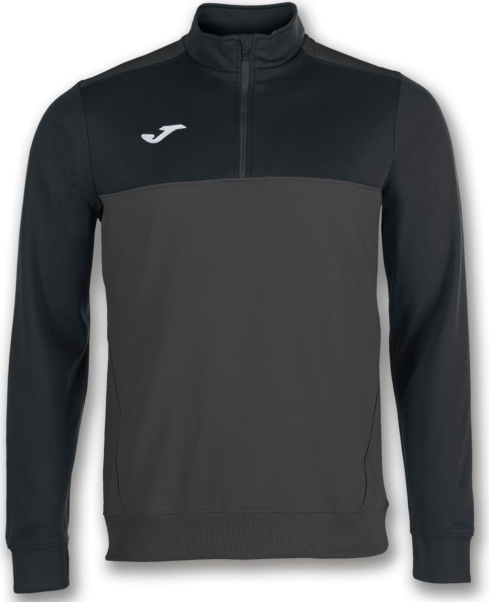 Joma Winner Ziptop Kinderen - Antraciet / Zwart | Maat: XS (164)
