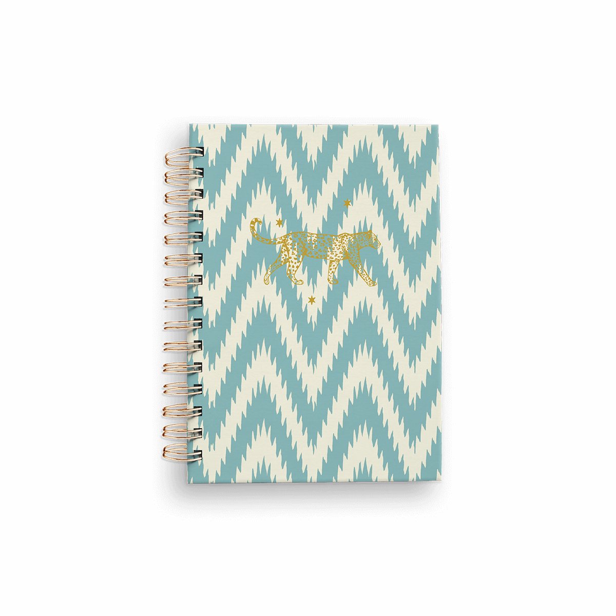 Creative Lab Amsterdam stationery - Notitieboek - Ikat Blue design - Wire-O - A6 formaat