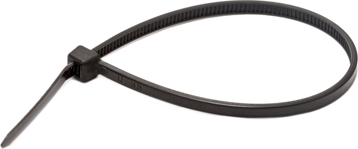 100 stuks lange kabelbinders zwart | 300 mm x 4,8 mm (12 inch) | CE Premium UL nylon sterke ritsbanden, extra dikke kabelbinders, fietsstropdasverpakking, DIY thuisgarage kantoor en werkplaats | Heavy Duty zelfvergrendeling