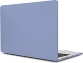 Laptophoes - Geschikt voor MacBook Air 2022 Hoes - Case voor 13.6 inch Air met M2 Chip (2022) - Model A2681 - Mat Lavender Blauw