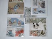 10 cartes de vœux de luxe Hiver/Noël - Cartes de vœux - Sans texte - 10 Pièces - 12 x 11 cm
