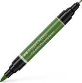 Faber-Castell tekenstift - Pitt Artist Pen - duo marker - 167 permanent olijf groen - FC-162167