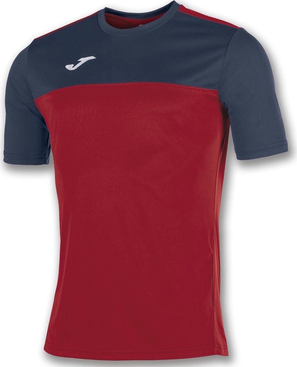Joma Winner Shirt Korte Mouw Kinderen - Rood / Marine | Maat: 168