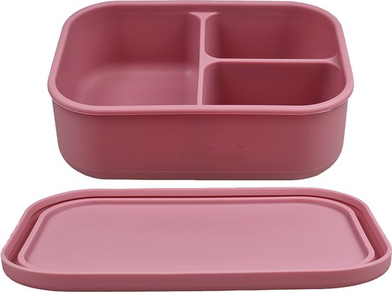 Foto: Kooleco siliconen bento lunchbox blush roze