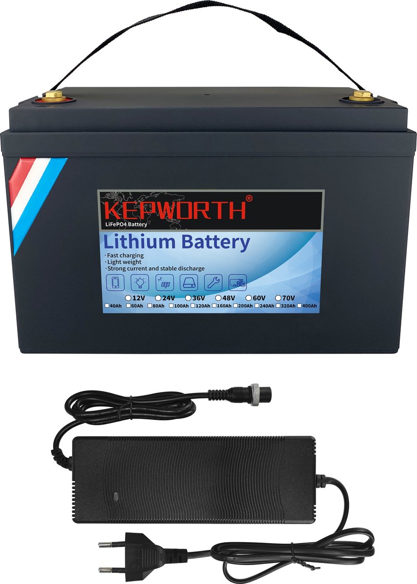 Batterie LiFePO4 100Ah 12.8V pour camping-car caravane camping bateau hors  réseau