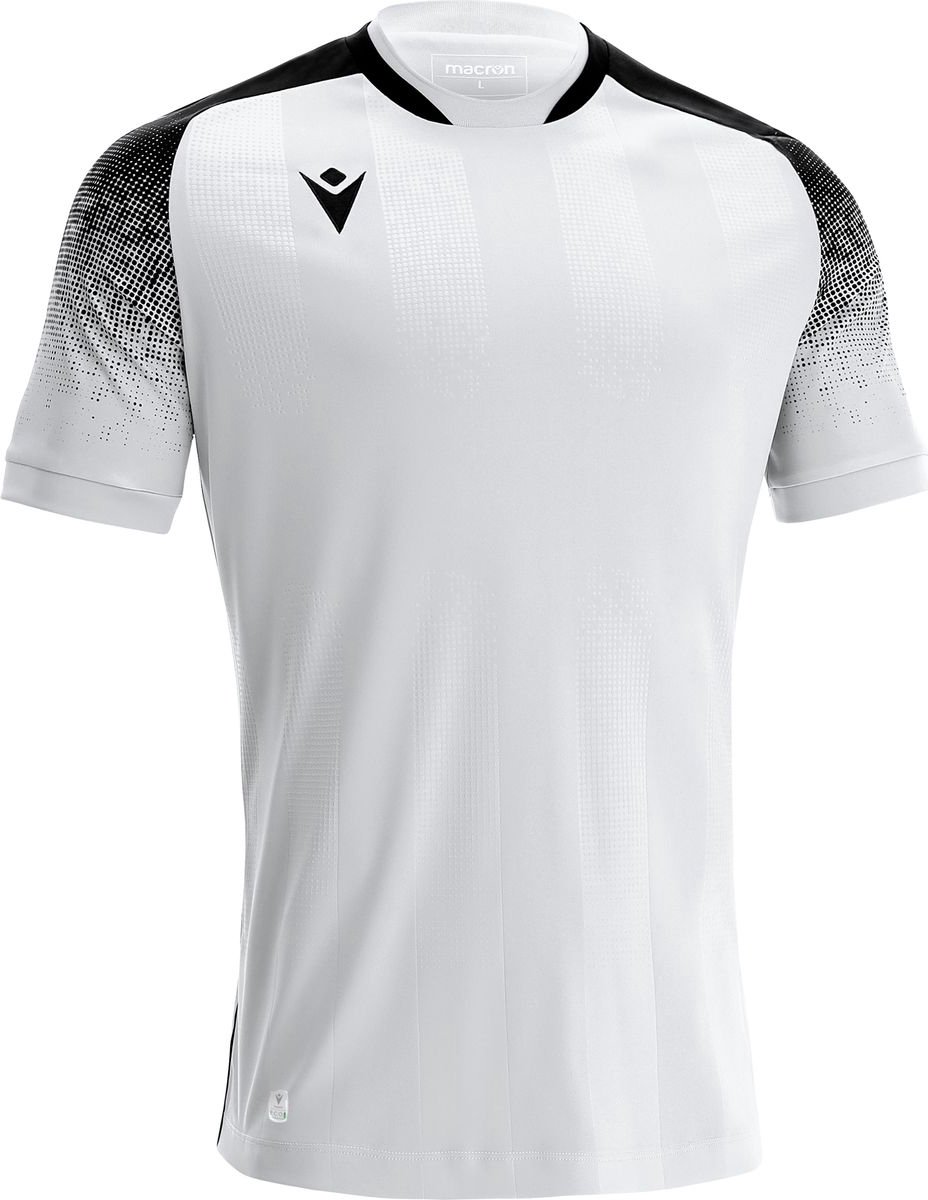 Macron Alioth Shirt Korte Mouw Kinderen - Wit / Zwart | Maat: 11-12 Y