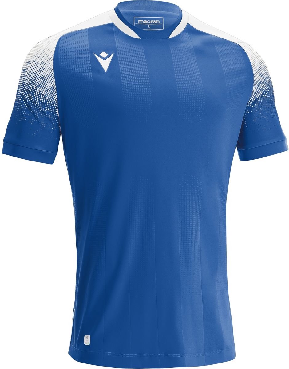 Macron Alioth Shirt Korte Mouw Heren - Royal / Wit | Maat: L