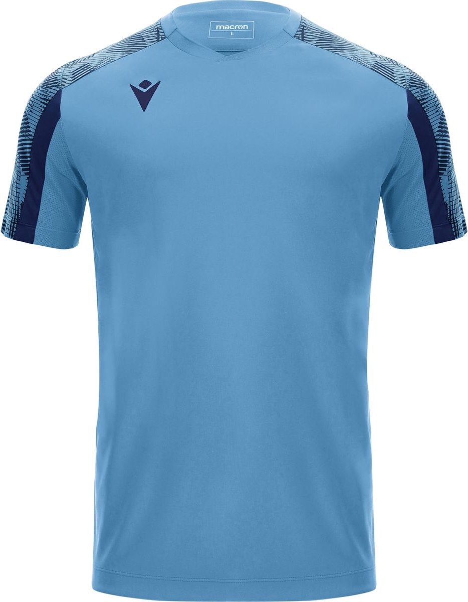 Macron Gede Shirt Korte Mouw Heren - Hemelsblauw / Marine | Maat: 3XL