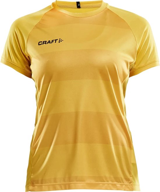 Craft Progress Shirt Korte Mouw Dames - Geel | Maat: XS