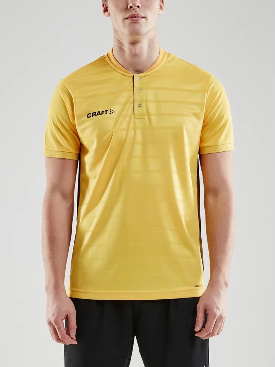 Craft Pro Control Shirt Korte Mouw Heren - Geel | Maat: L