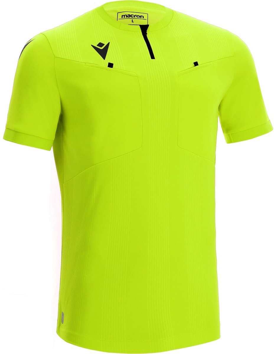 Macron Dienst Scheidsrechtersshirt Korte Mouw Heren - Fluogeel | Maat: XXL