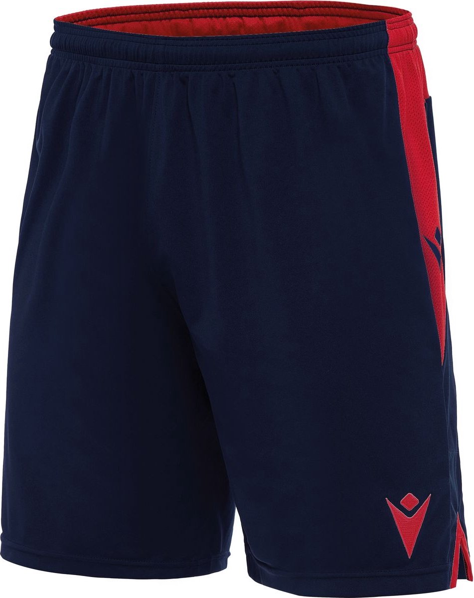 Macron Tempel Short Heren - Marine / Rood | Maat: 3XL