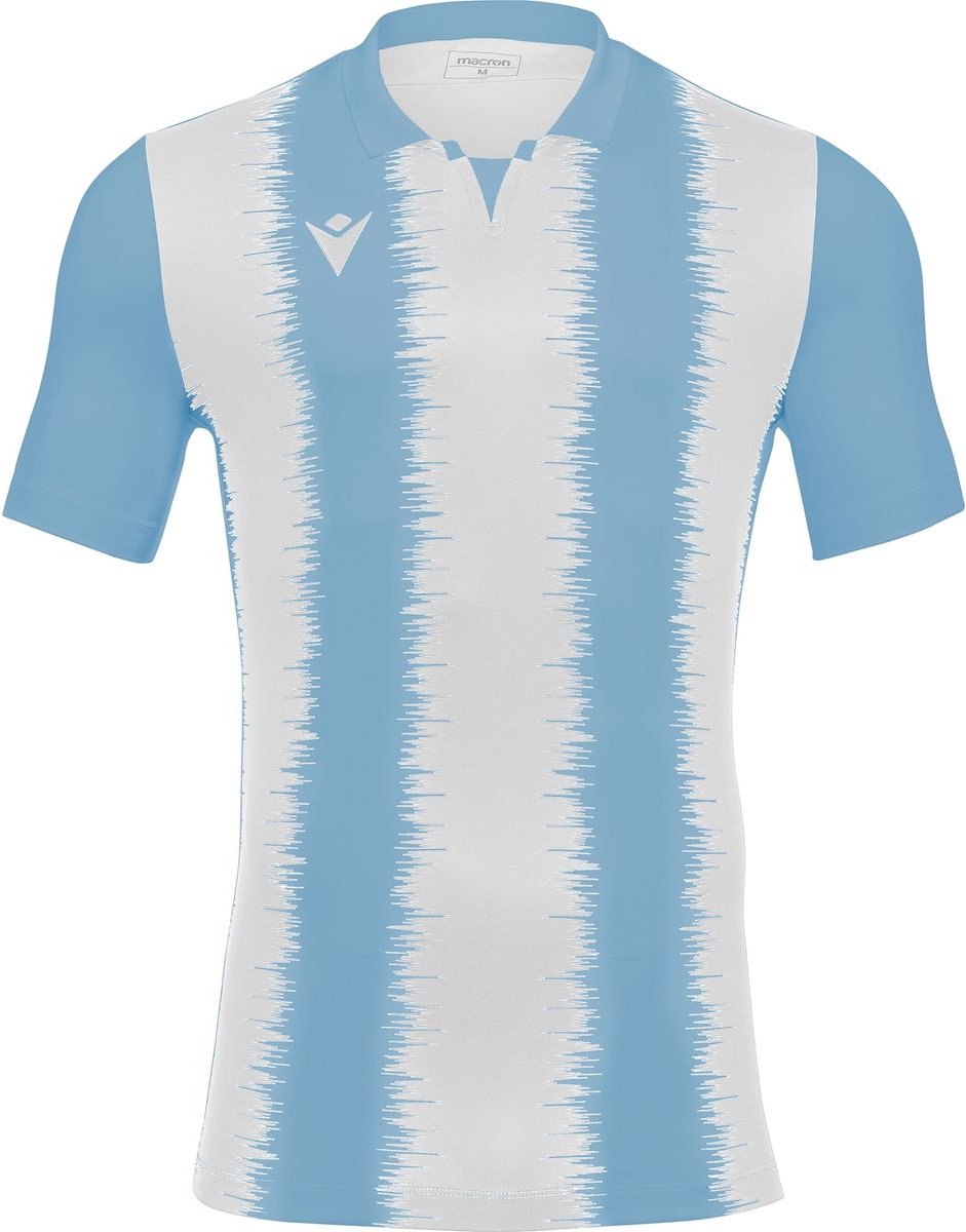Macron Miram Shirt Korte Mouw Heren - Hemelsblauw / Wit | Maat: XXL
