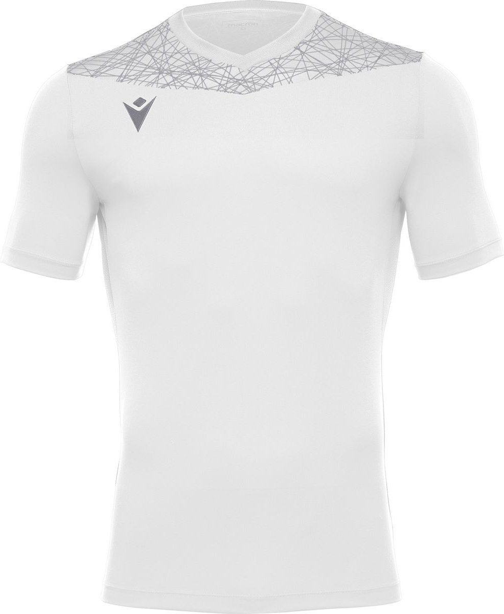 Macron Nash Shirt Korte Mouw Heren - Wit / Zilver | Maat: XXL