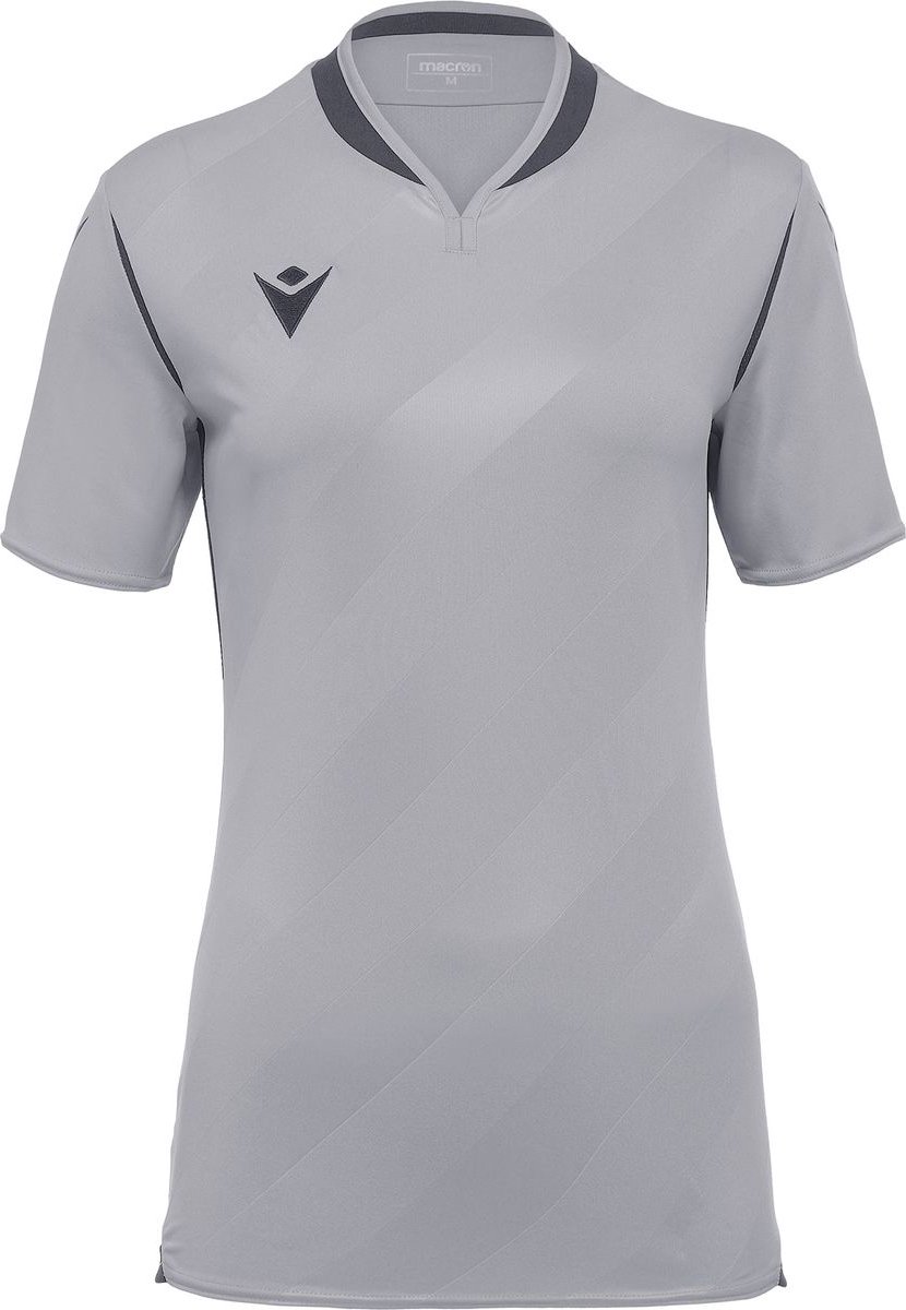 Macron Alya Shirt Korte Mouw Dames - Zilver / Antraciet | Maat: L