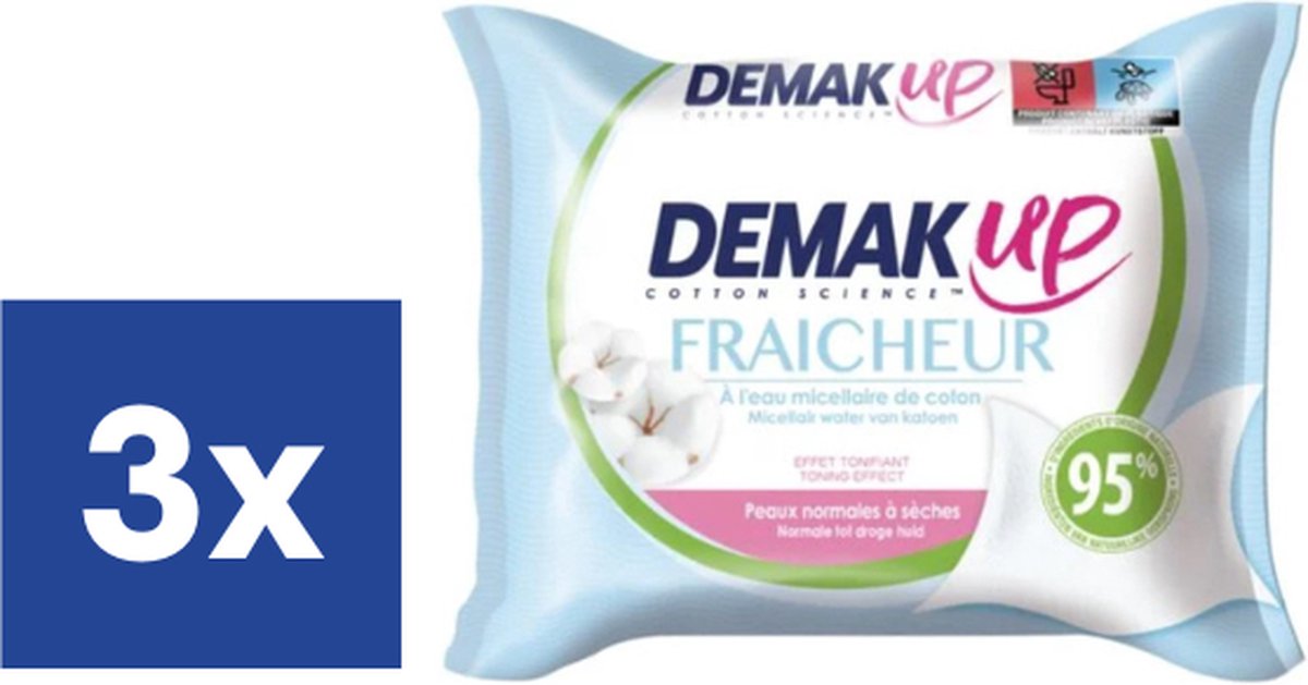 Demak Up Droge Huid Reinigingsdoekjes - 3 stuks