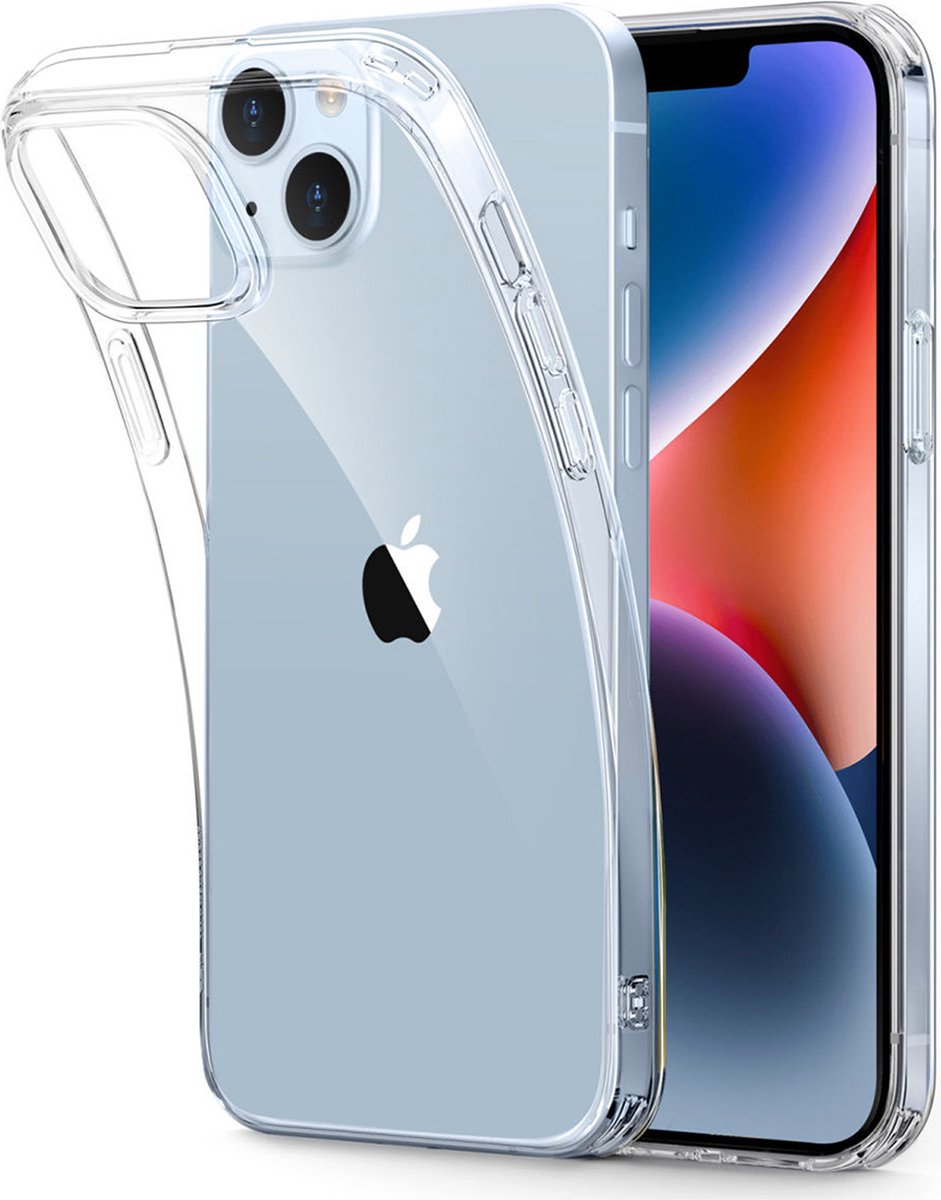Hoesje Geschikt voor iPhone 14 Plus hoesje siliconen backcover - Transparant - Arara