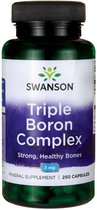 Swanson - Triple Boron Complex - Boor Supplement - Borium (tri-boorcomplex uit citraat, aspartaat en glycinaat) - 250 Capsules van elk 3mg