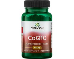 Swanson | CoQ10 High Potency 100mg | 100 softgels | 1 x 100 softgels