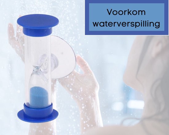 Afbeelding van het spel *** Douche Zandloper met Zuignap - Tandenpoetsen - Badkamer - Doucheklok - Timer - Waterbesparend - van Heble® ***