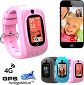 GPSHorlogeKids - GPS horloge kind - smartwatch voor kinderen - SMS - 4G videobellen - spatwaterdicht - SOS alarm - incl. SIM - TINY Roze