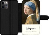 Bookcase Geschikt voor iPhone 11 Pro telefoonhoesje - Meisje met de parel - Vermeer - Met vakjes - Wallet case met magneetsluiting