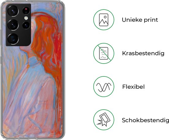 Coque Samsung Galaxy S21 Ultra - Devotion - Piet Mondrian - Siliconen - Noël - Cadeaux - Cadeaux chaussures