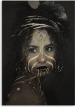Melli Mello African Beauty - Wall-art - 80x120cm - Dibond - Woonaccessoire - Wanddecoratie - Kunst - Art - Interieur - Schilderij - Poster
