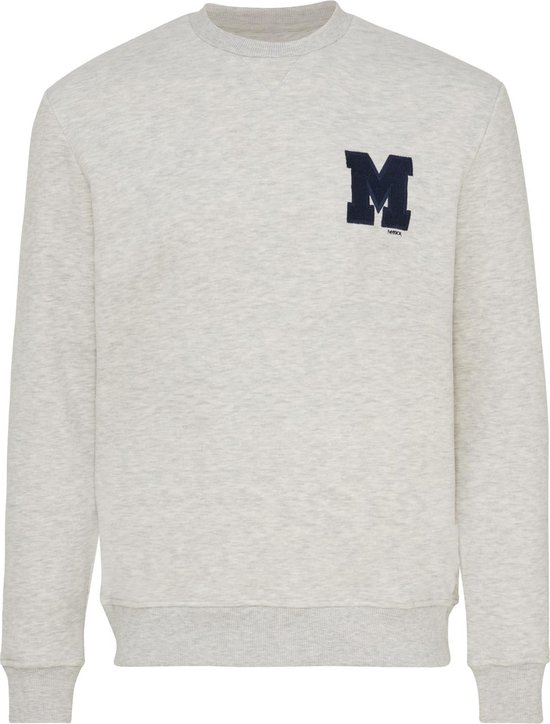 Crew Neck Sweatshirt With Embroidery Mannen - Off White Melee - Maat XL