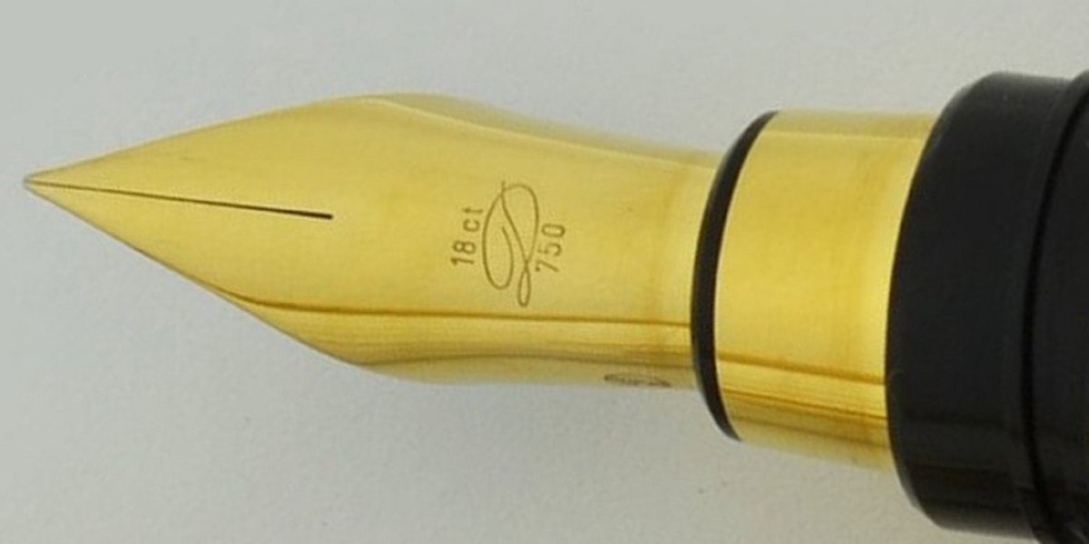 S.T. Dupont - penpunt voor vulpen Montparnasse M1 - goud 18kt - extra fijn