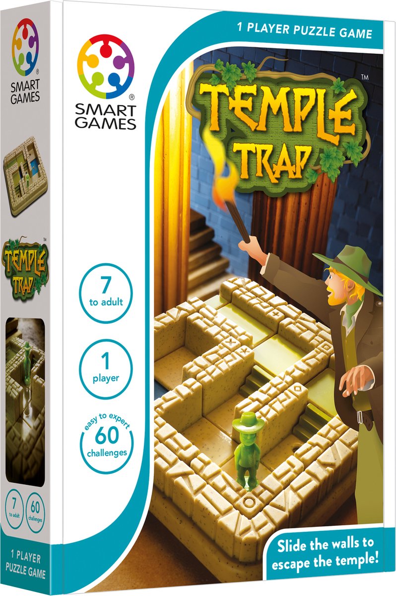 SmartGames - Temple Trap - 60 puzzelavonturen - SmartGames