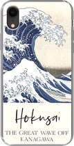 Geschikt voor iPhone XR hoesje - De grote golf van Kanagawa - Katsushika Hokusai - Siliconen Telefoonhoesje