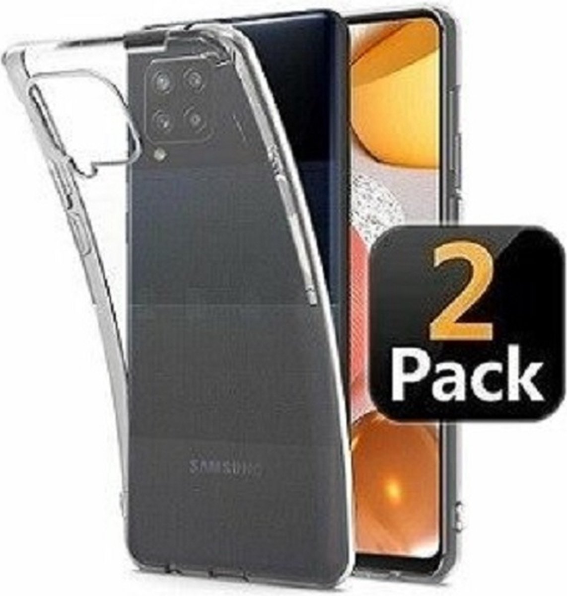 Samsung A42 Hoesje Siliconen TPU Transparant 2x