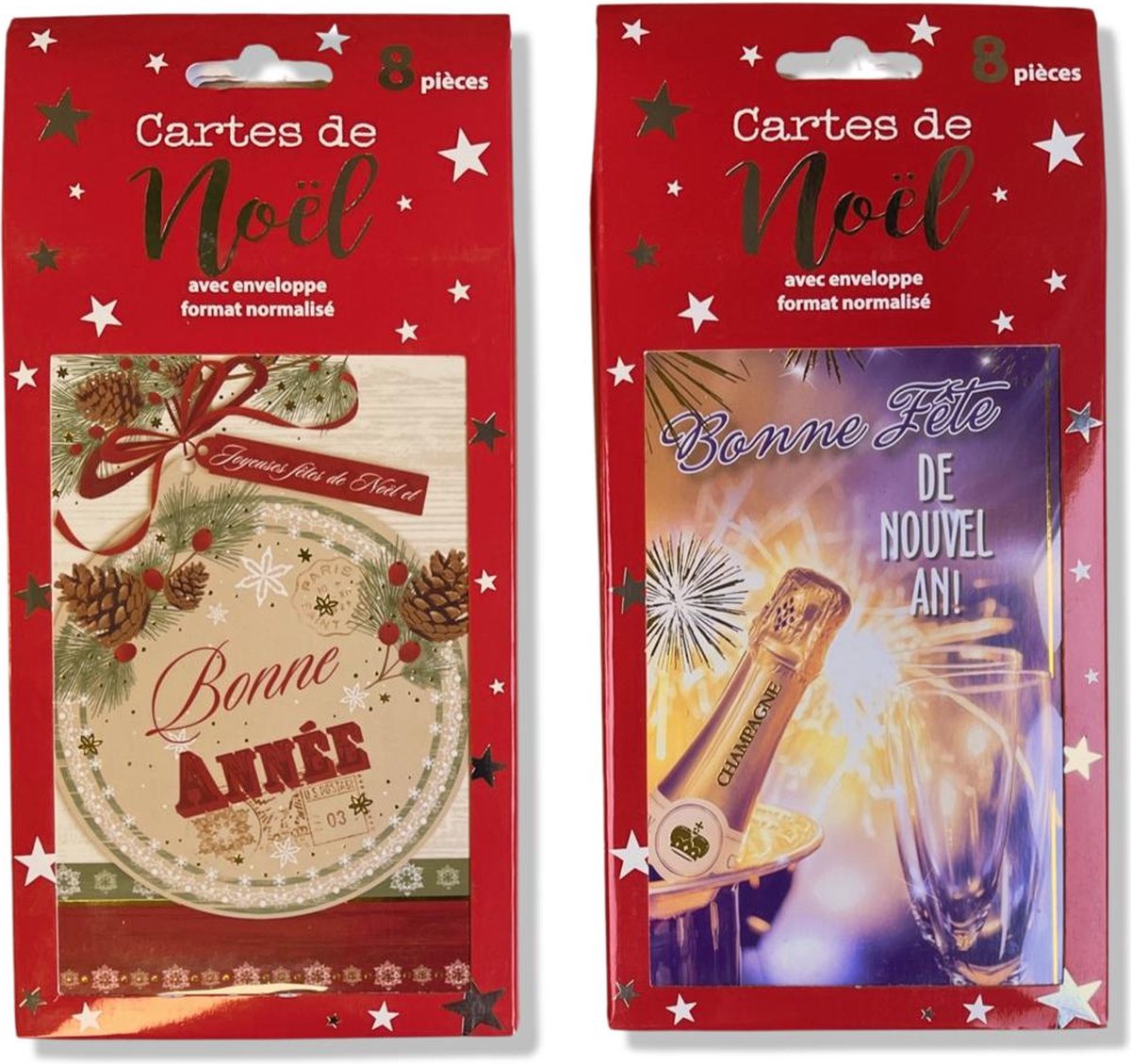 Lot De 12 Carte De Voeux Noël,Carte Noel Avec Enveloppes