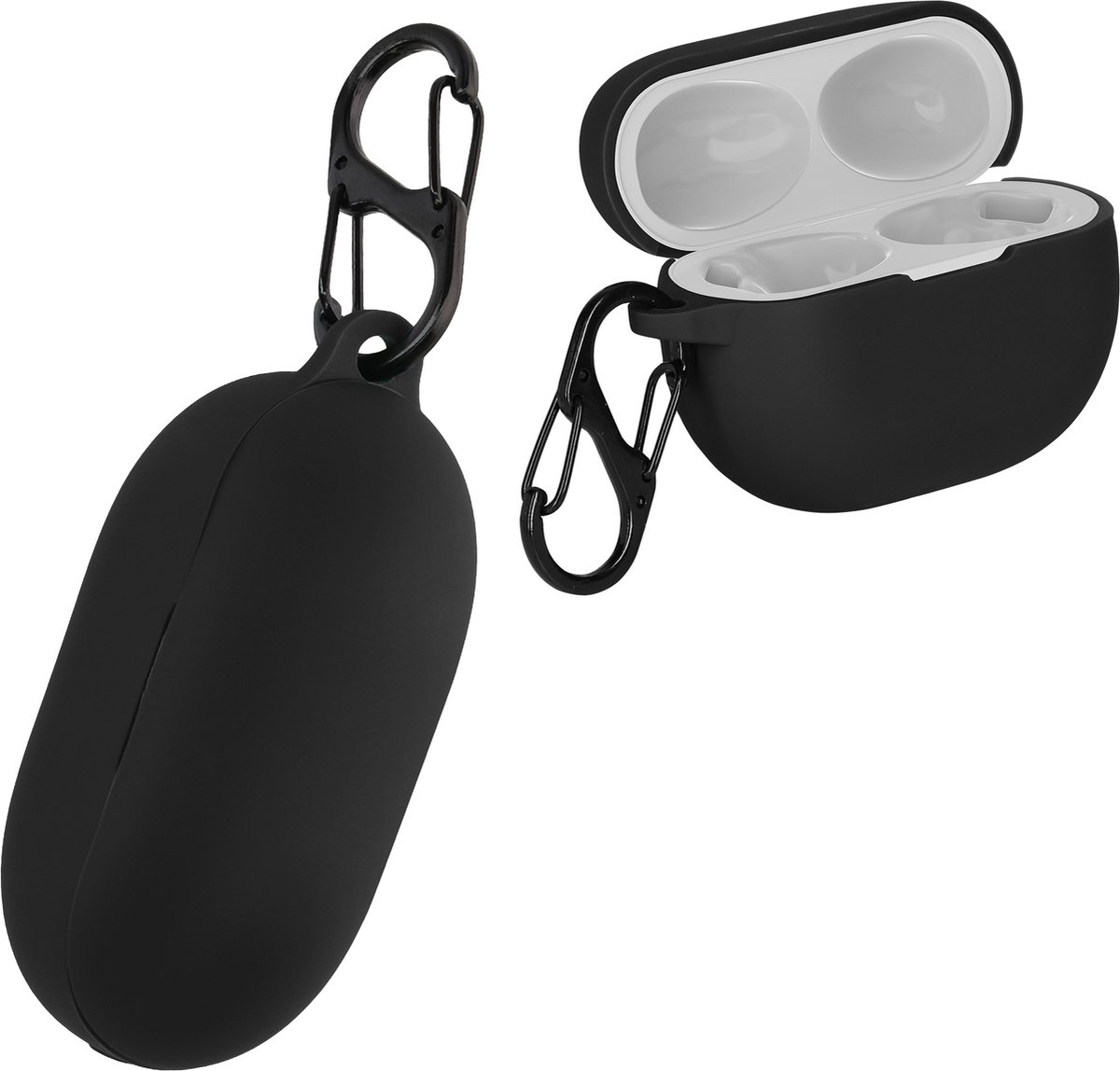 kwmobile Hoes voor Huawei Freebuds Pro 2 - Siliconen cover voor oordopjes in zwart