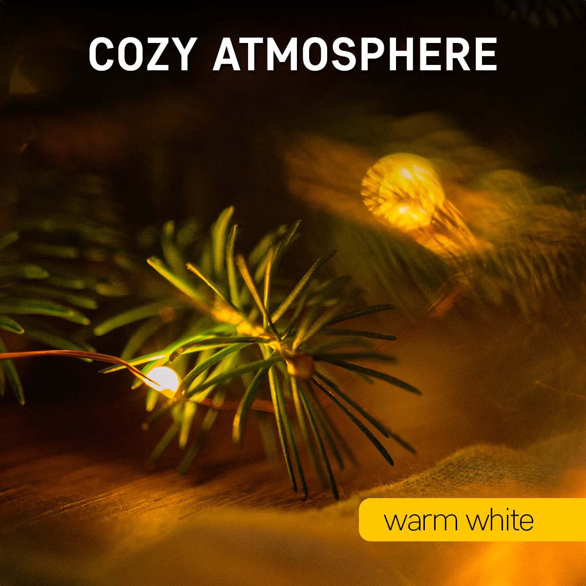 Kerstverlichting op batterij, 6 stuks, 2 meter 20 LEDs, Warm Wit, Lichtsnoer type Nano Koperdraad, Kerstboomverlichting, Inclusief CR2032 batterijen, Lichtslinger geschikt voor binnen, kerstverlichting led – foto 4