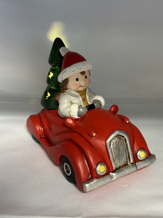 Enesco Jim Shore Holiday Manor Kerstman met Cane beeldje