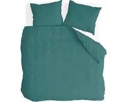Byrklund Dekbedovertrek Go Velvet - 240x220 - Voor: 100% Polyester, achter 100% Katoen - Groen