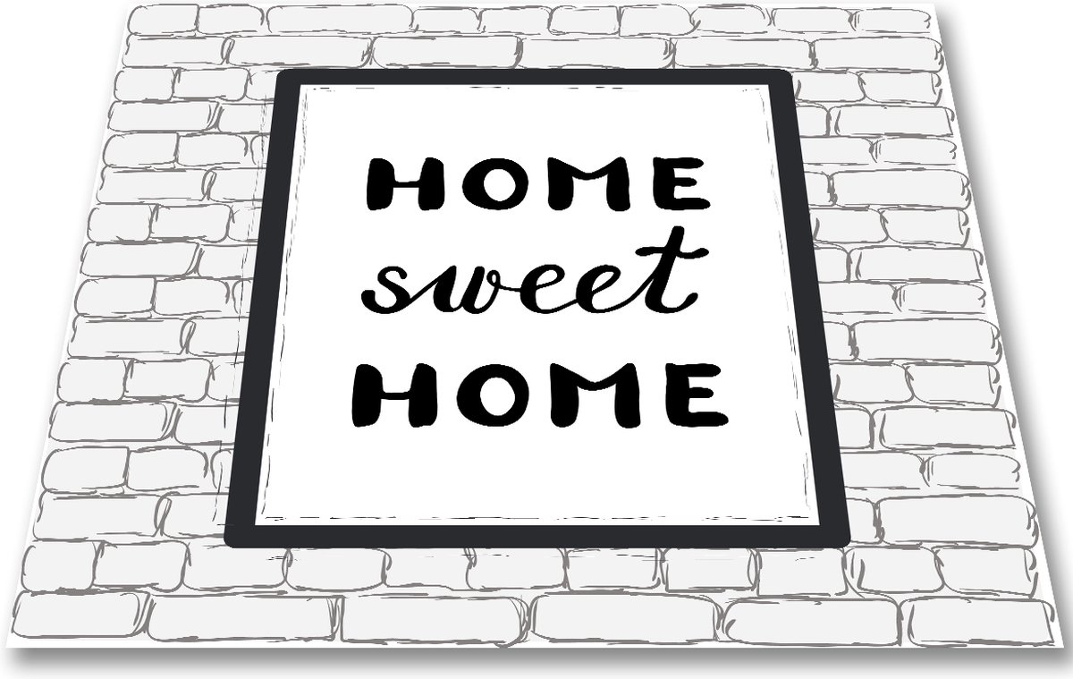 Papillon - Inductie Kookplaatbeschermer Home Sweet Home 60x60 cm - Polyester - Multicolor -