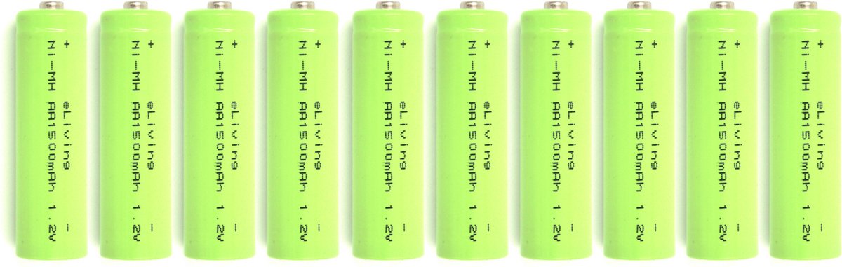 eLiving - Oplaadbare AA batterijen. 1500mAh 1.2V HR6 NiMH