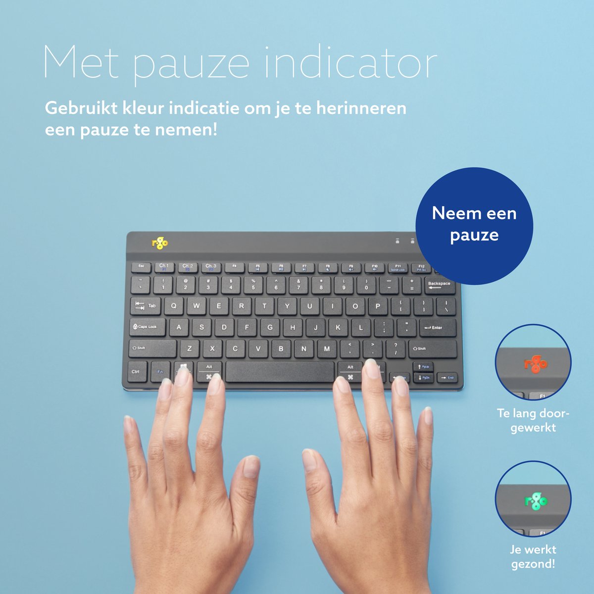 R-Go Compact Break - Ergonomisch Toetsenbord thumbnail 4