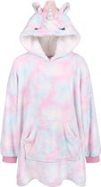 Eenhoorn Tie Dye Sweatshirt / Badjas met Capuchon, voor Kinderen / 104-116