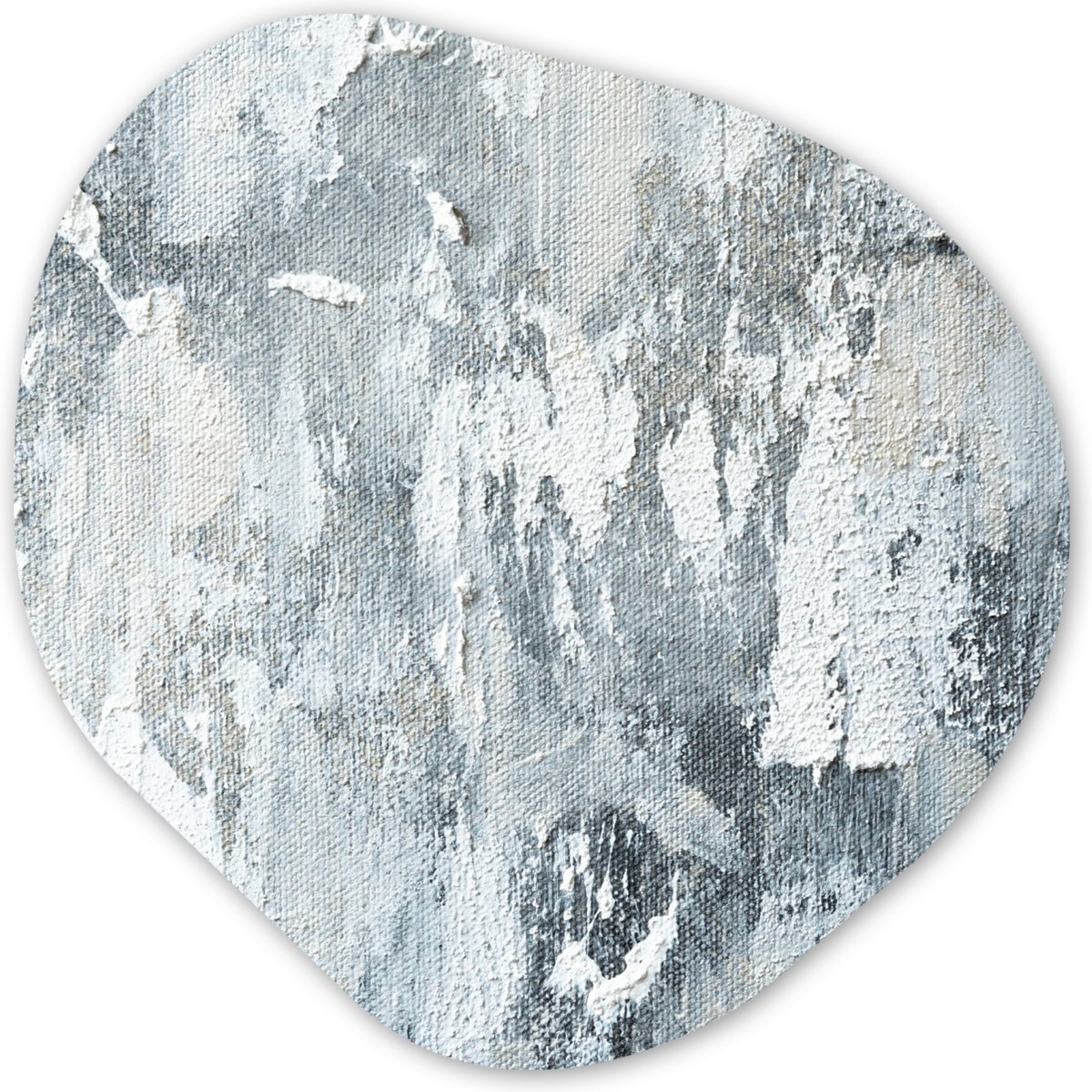 Organische wanddecoratie 40x40 cm - Organisch schilderij Verf - Industrieel - Design - Muurdecoratie woonkamer - Kamer decoratie - Schilderijen - Muurcirkel aesthetic