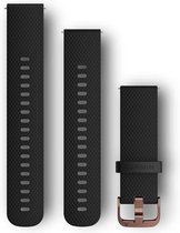 Garmin Quick Release Siliconen Horlogebandje - 20mm Polsbandje - Wearablebandje - Zwart